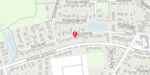 Trafikstøjkort på Suravej 17, . , 8850 Bjerringbro