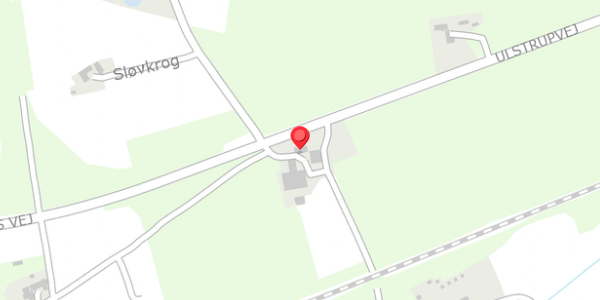 Trafikstøjkort på Ulstrupvej 2, 8850 Bjerringbro