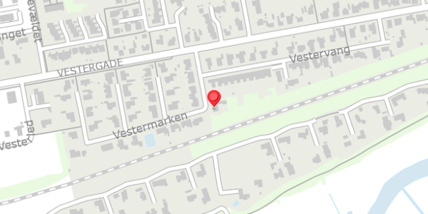 Trafikstøjkort på Vestermarken 5, 8850 Bjerringbro