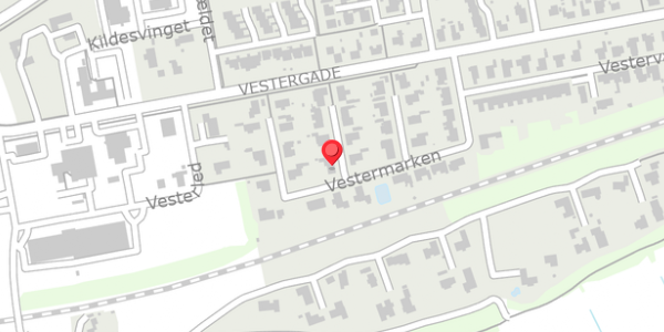 Trafikstøjkort på Vestermarken 40, . , 8850 Bjerringbro