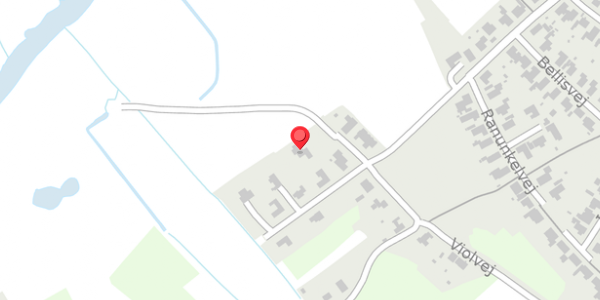 Trafikstøjkort på Violvej 2, 8850 Bjerringbro