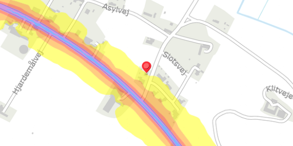 Trafikstøjkort på Klitvejen 3, . , 7700 Thisted
