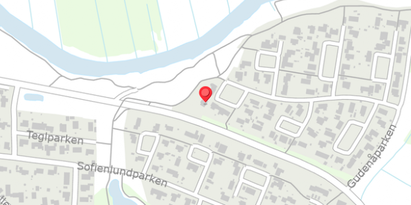 Trafikstøjkort på Gudenåparken 61, 8860 Ulstrup