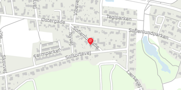 Trafikstøjkort på Sofienlundalle 10, . , 8860 Ulstrup
