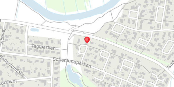 Trafikstøjkort på Sofienlundparken 9, 8860 Ulstrup