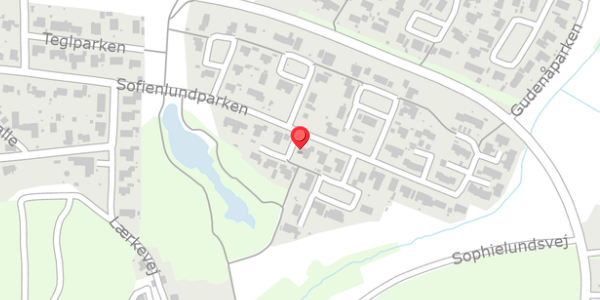 Trafikstøjkort på Sofienlundparken 16, 8860 Ulstrup