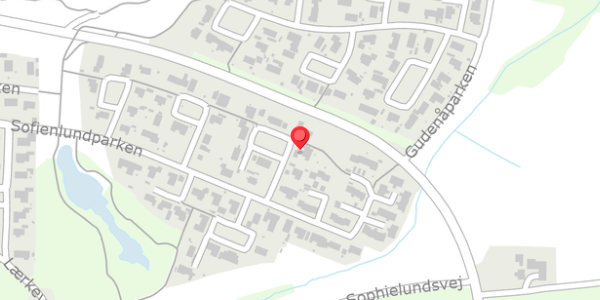Trafikstøjkort på Sofienlundparken 57, 8860 Ulstrup