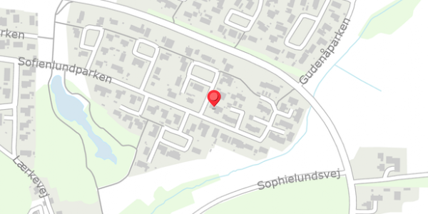 Trafikstøjkort på Sofienlundparken 61, 8860 Ulstrup