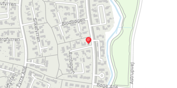 Trafikstøjkort på Avnbøgen 2, . , 8620 Kjellerup