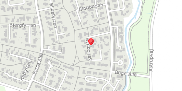 Trafikstøjkort på Avnbøgen 7, . , 8620 Kjellerup