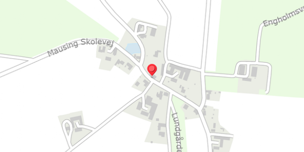 Trafikstøjkort på Mausingvej 32, 8620 Kjellerup