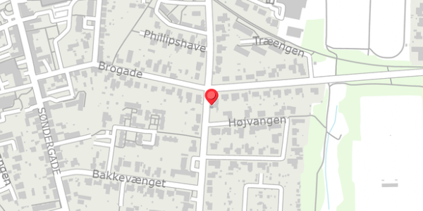 Trafikstøjkort på Ågade 21, . , 8620 Kjellerup