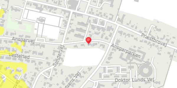 Trafikstøjkort på Ansgarvej 32, 7950 Erslev