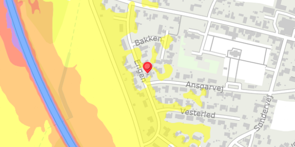 Trafikstøjkort på Engen 11, . , 7950 Erslev
