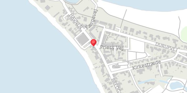 Trafikstøjkort på Bredgade 10, 7870 Roslev