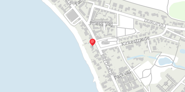 Trafikstøjkort på Bredgade 26, 7870 Roslev