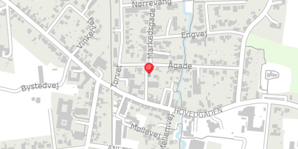 Trafikstøjkort på Markedsgade 2, 7870 Roslev