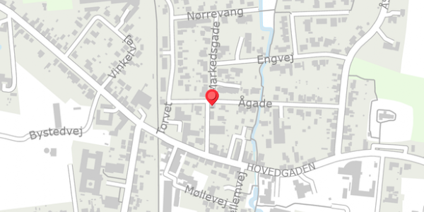 Trafikstøjkort på Markedsgade 4, 7870 Roslev