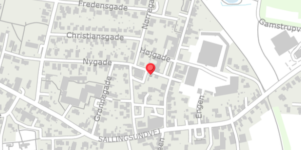 Trafikstøjkort på Nygade 3, 7870 Roslev
