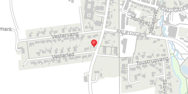 Trafikstøjkort på Vesterled 2, 7870 Roslev