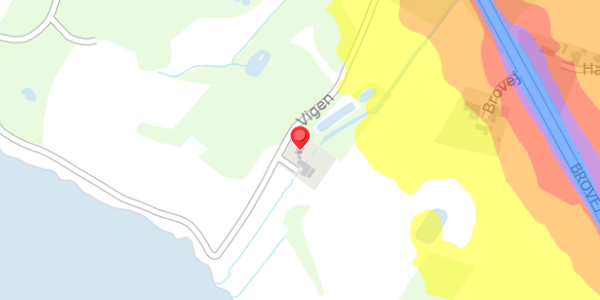Trafikstøjkort på Vigen 3, 7870 Roslev