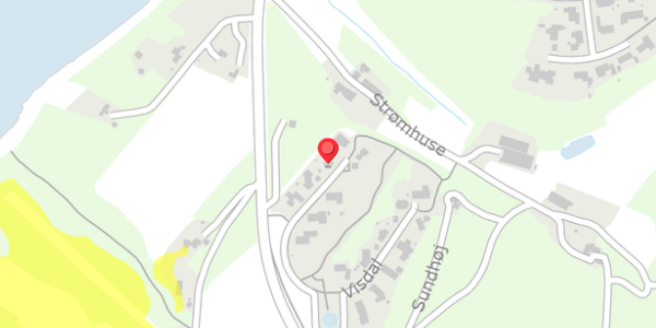 Trafikstøjkort på Visdal 15, 7870 Roslev