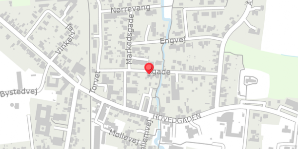 Trafikstøjkort på Ågade 8, 7870 Roslev