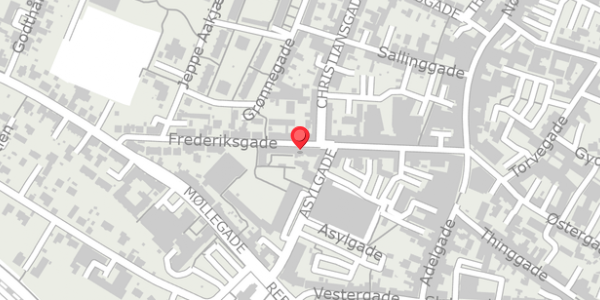 Trafikstøjkort på Frederiksgade 17, 7800 Skive