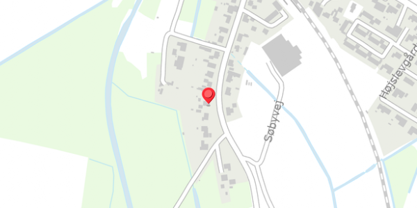 Trafikstøjkort på Søbyvej 28, 7840 Højslev