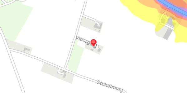 Trafikstøjkort på Viborgvej 310, 7840 Højslev