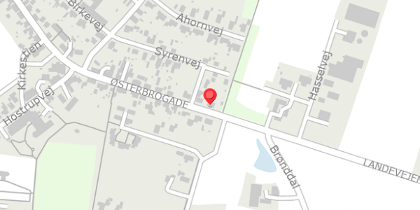 Trafikstøjkort på Østerbrogade 21, 7860 Spøttrup