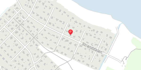 Trafikstøjkort på Stranddalen 105, 7870 Roslev