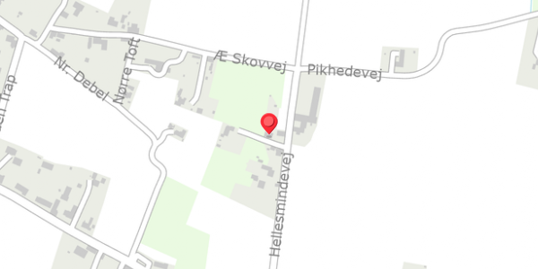 Trafikstøjkort på Hellesmindevej 13, 7884 Fur