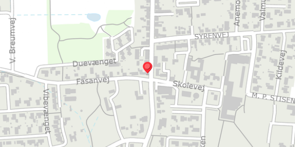 Trafikstøjkort på Klostervej 1, 7870 Roslev