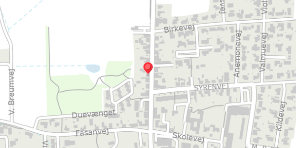 Trafikstøjkort på Klostervej 13, 7870 Roslev