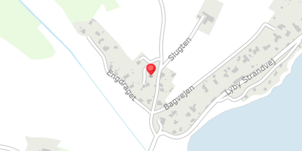 Trafikstøjkort på Slugten 5, 7870 Roslev