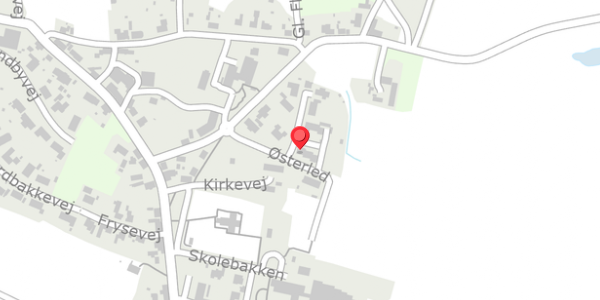 Trafikstøjkort på Østerled 13, 7870 Roslev