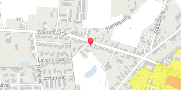 Trafikstøjkort på Borgergade 21, 7752 Snedsted