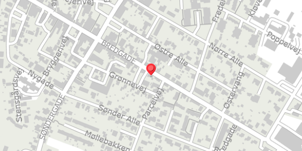 Trafikstøjkort på Bredgade 71, 7760 Hurup Thy
