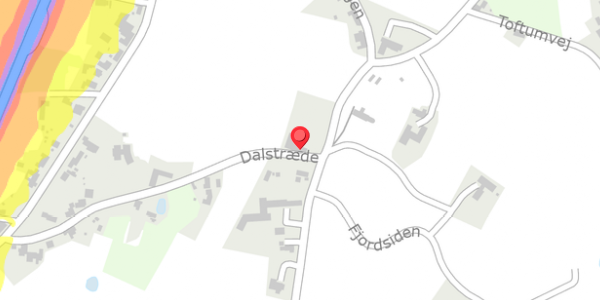 Trafikstøjkort på Dalstræde 13, 7760 Hurup Thy