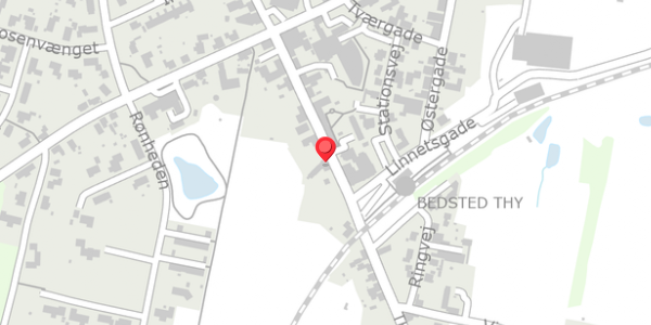 Trafikstøjkort på Thylandsgade 18, . , 7755 Bedsted Thy