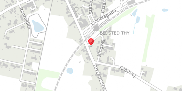 Trafikstøjkort på Thylandsgade 23, . , 7755 Bedsted Thy