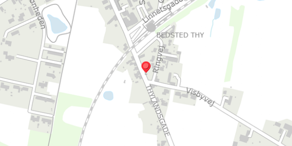 Trafikstøjkort på Thylandsgade 27, 7755 Bedsted Thy