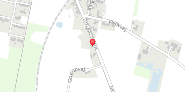 Trafikstøjkort på Thylandsgade 50, . , 7755 Bedsted Thy