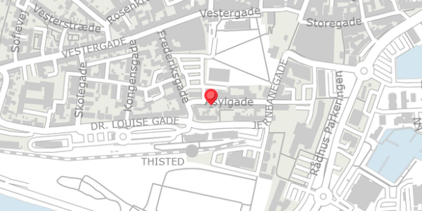 Trafikstøjkort på Asylgade 6, . , 7700 Thisted