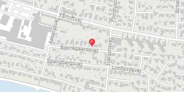Trafikstøjkort på Bjerregaardsvej 35, . , 7700 Thisted