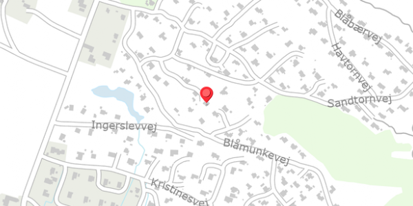 Trafikstøjkort på Blåmunkevej 9, 7700 Thisted