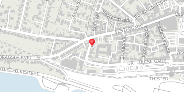 Trafikstøjkort på Bryggerivej 5, 7700 Thisted