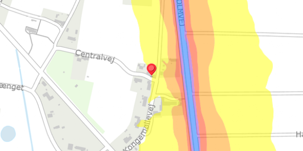 Trafikstøjkort på Centralvej 29, 7700 Thisted
