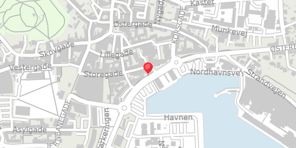 Trafikstøjkort på Gryde Torv 6, 7700 Thisted